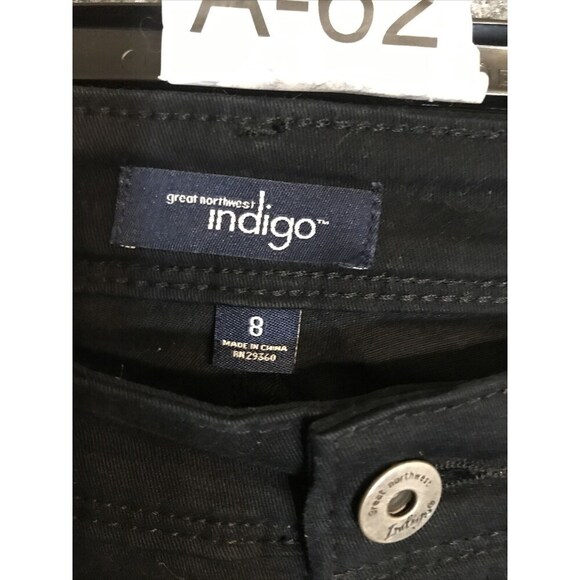 Great Northwest Women's Capri Jeans Pants Size 8 Black - Picture 2 of 8